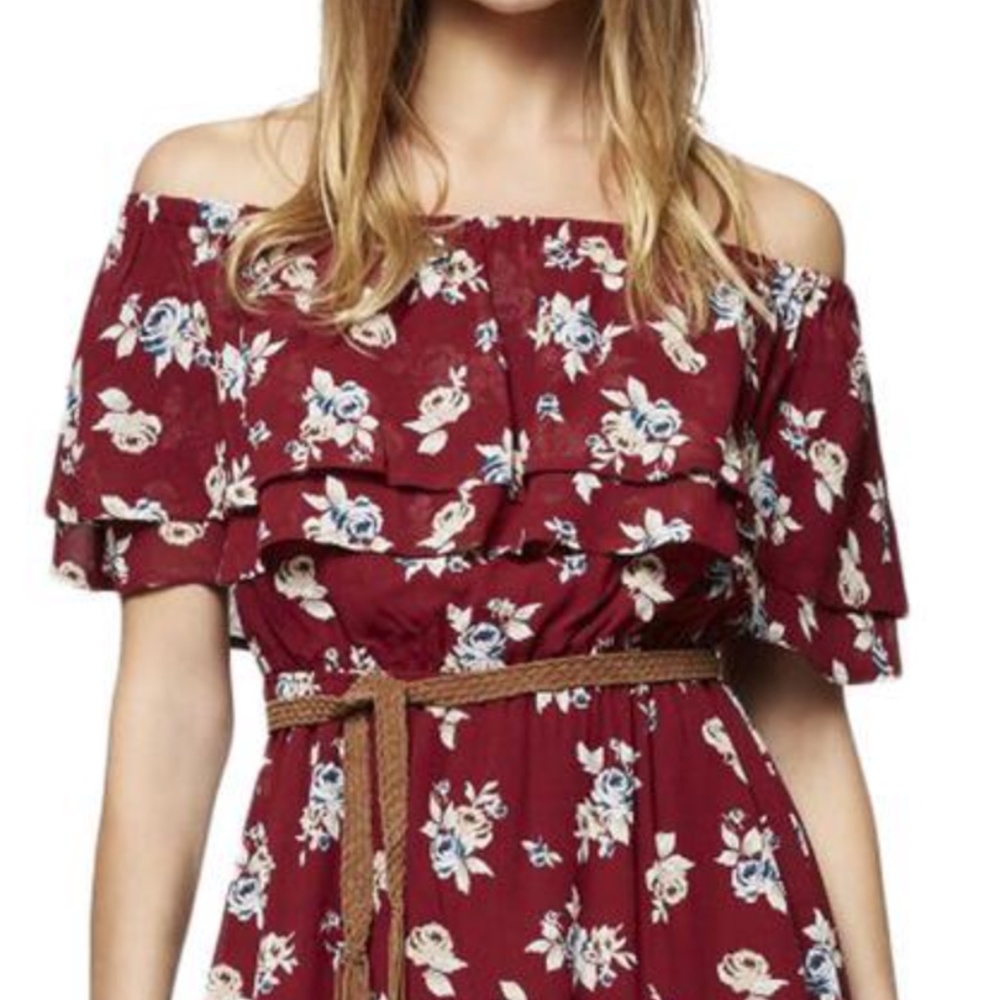 🌼SANCTUARY Skylar Off Shoulder Dress NWT, L - Picture 4 of 8